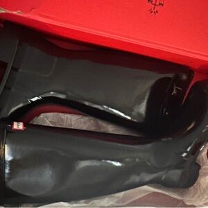 Hunter Glossy Black Boots
